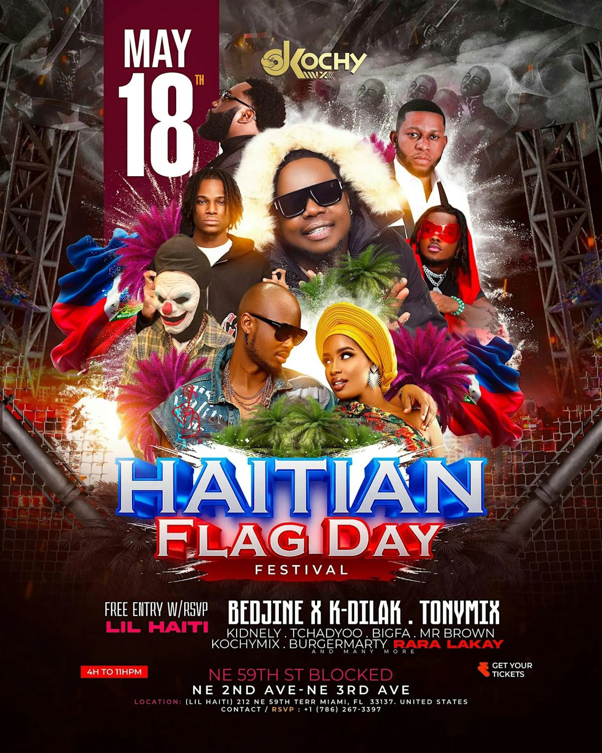 Haitian Flag Day | Bedjine & K-Dilak | Tony Mix | Rara Lakay | Kidnely